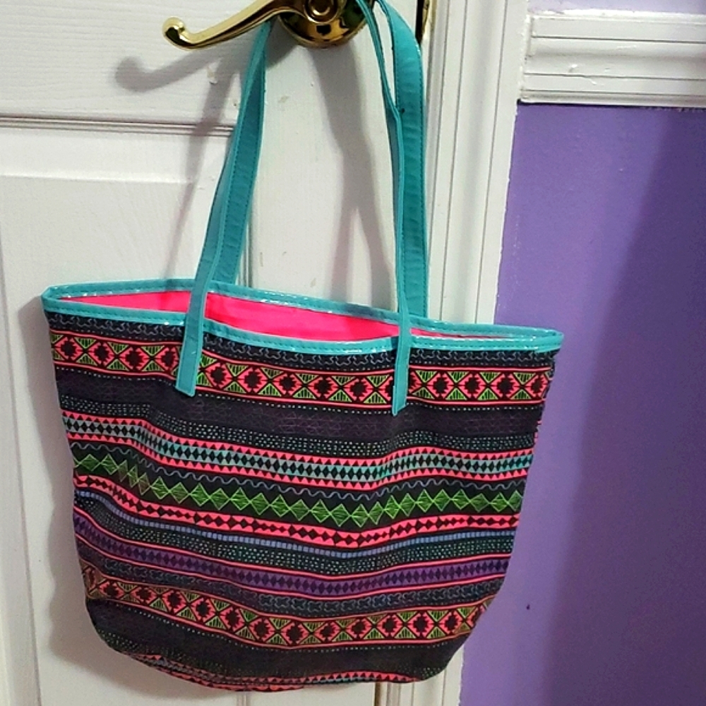 Target Colorful Boho Southwesterm Fabric Beach Summer Tote Bag